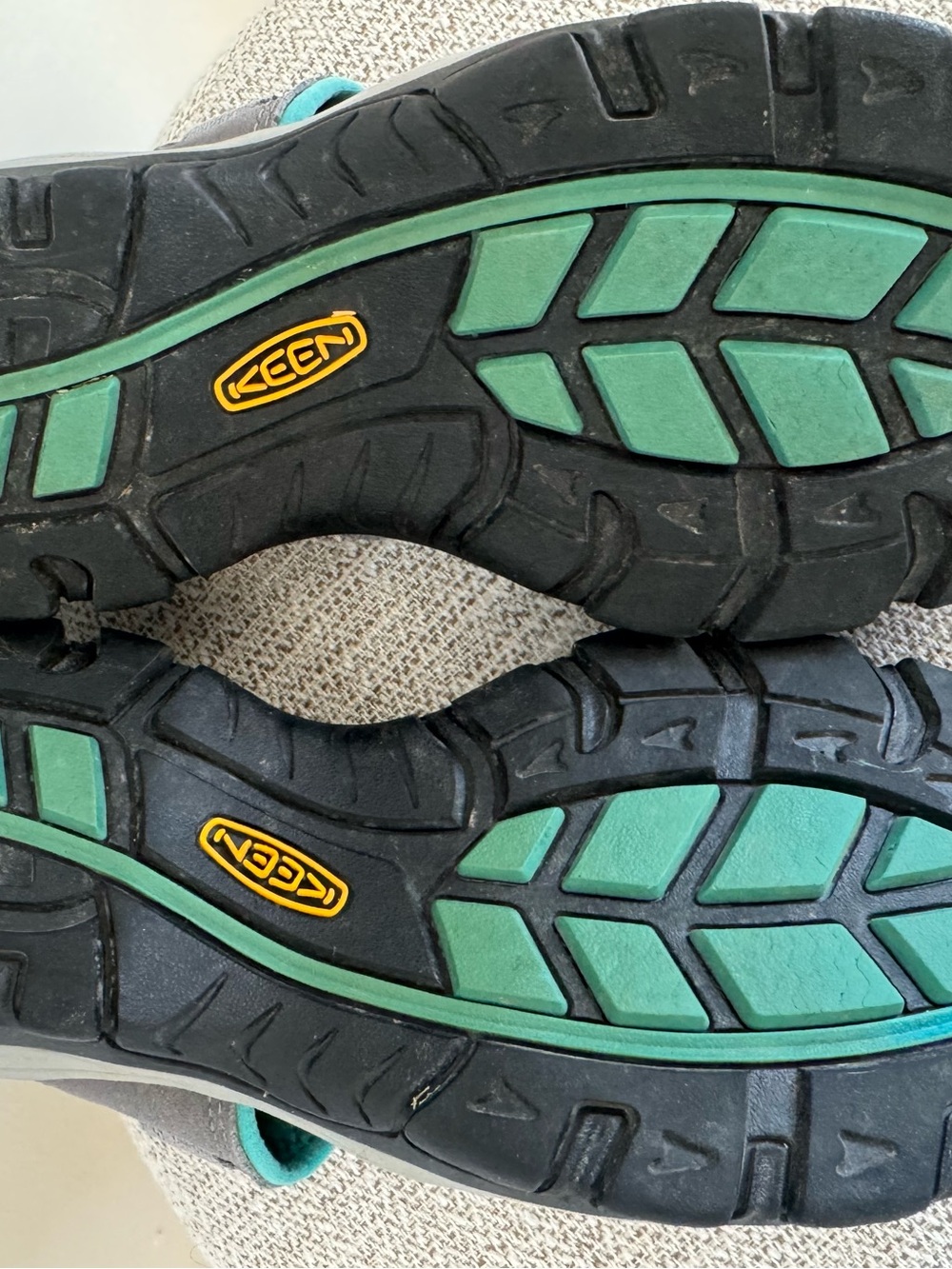 KEEN Whisper Waterproof Hiking Sandals Gray Teal Blue Size 9 - Picture 9 of 11